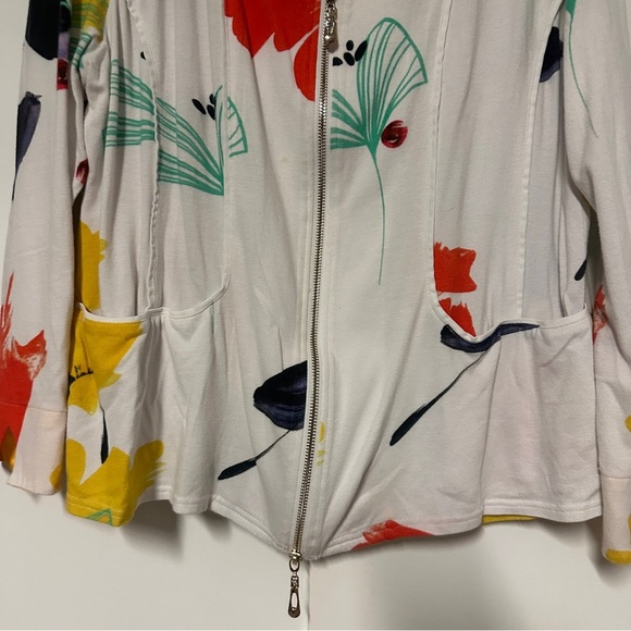 Berek Color of Sunshine Knit Double Zip Up Jacket Size Large - Picture 5 of 10